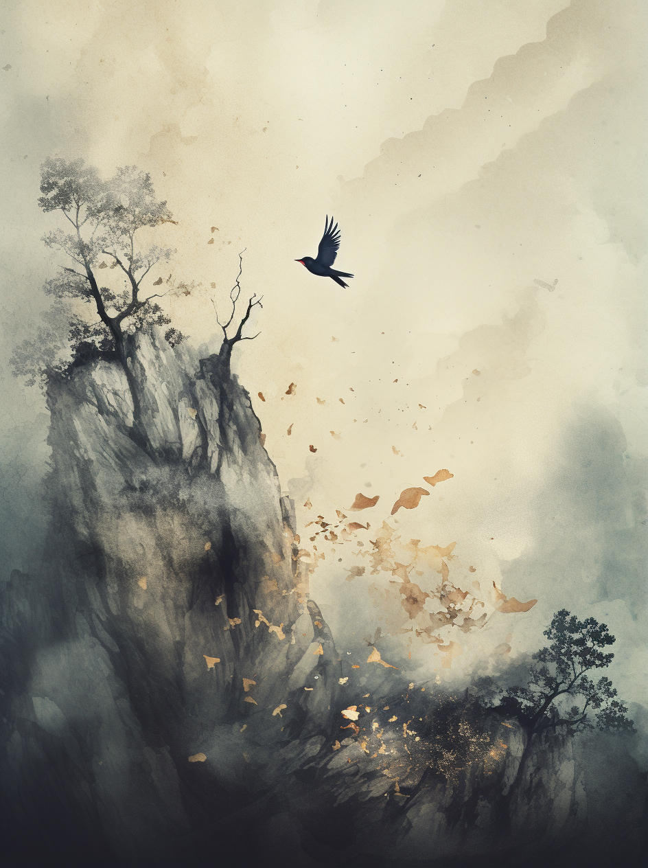 Sumuinen maisema &mdash; pys&auml;htymisen tunnelma