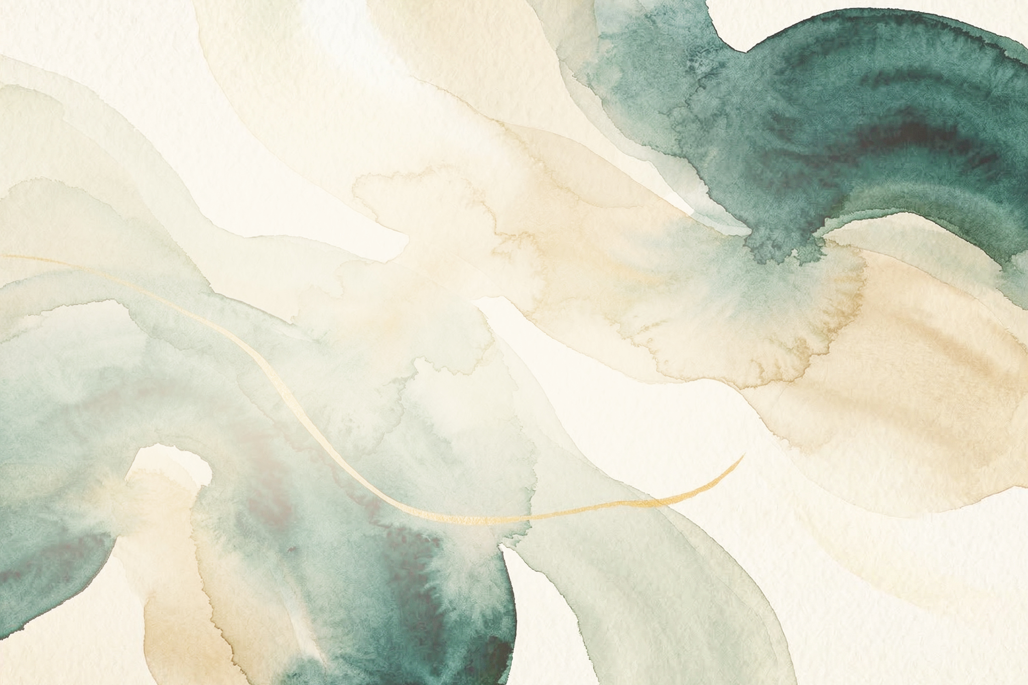 Abstrakti vesiv&auml;rimaalaus &mdash; l&auml;mmin tunnelma